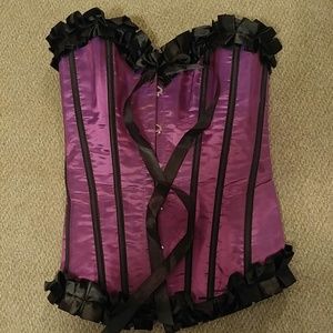 Sateen Purple Corset